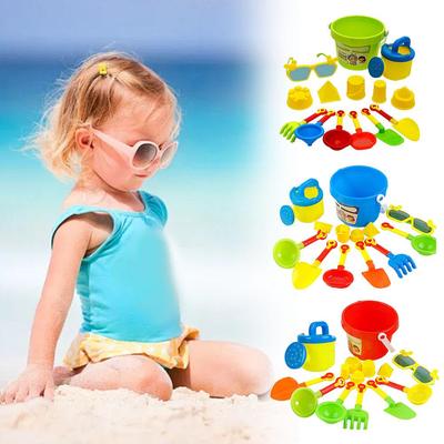 Kids Sand Play Set Plastic Shovel Bucket Sand Timer For Children Cars Sandbox Toys Sand Toy & O O0P5