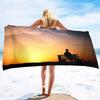 Pray to god Microfiber Lightweight Thin Beach Towels,Compact Sand Free Swim Pool Blanket for Outdoor Traveling on Vacation
