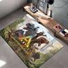 ARK Dinosaur Adventure Theme Rug Design, Non-slip Rug Suitable for Living Room and Bedroom Sofas.