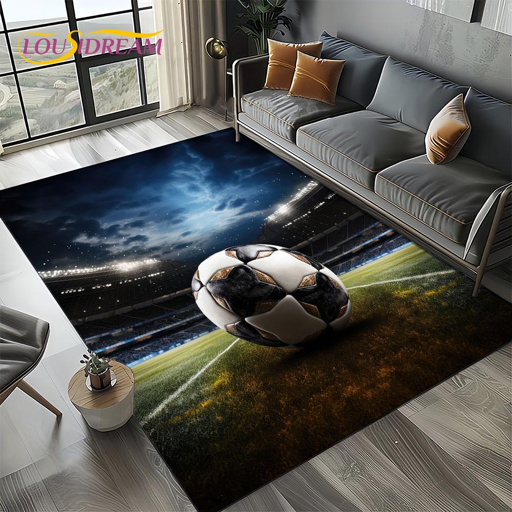 27 Style Football Field Soccer Sport Carpet Rug for Living Room Bedroom Home Sofa Decoration,Kids Area Rug Non-slip Floor Mat
