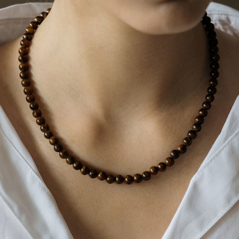 HAS HON012 Gemstone Toggle Bar Necklace