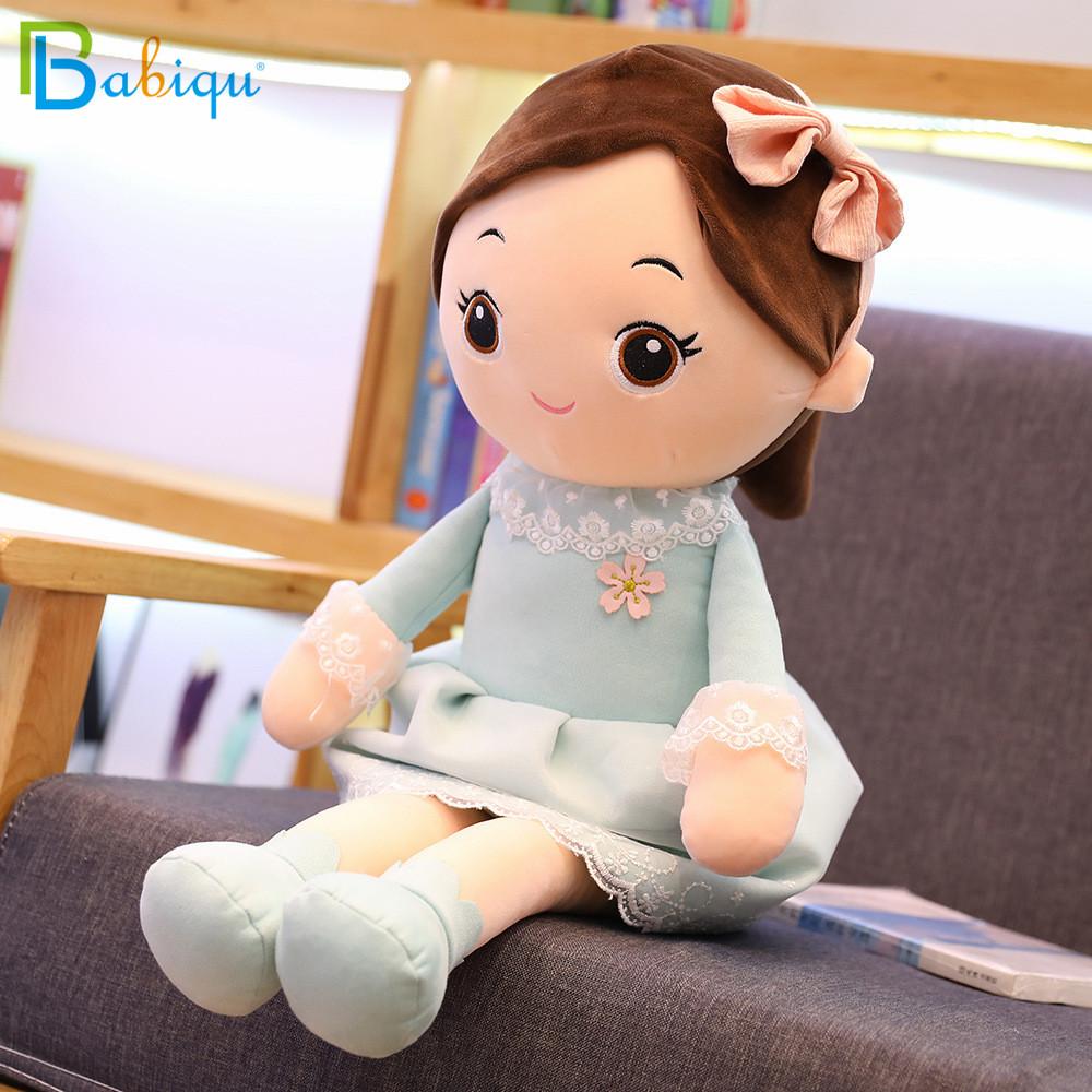 40-90cm Kawaii Plyšové Panenky pro Dívky s Krajkovými Šaty Měkké Vycpané Panenky Krásné Plyšové Hračky Hračky pro Dívky Dětský Narozeninový Valentýnský Dárek