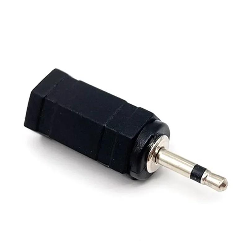 

5/20/100 ШТ. Разъем 2,5 мм для наушников, аудиоконвертер, аксессуары, разъем 2,5 мм «папа» на 3,5 мм «мама», сплав, монофонический штекер, адаптер, прямой 5PCS