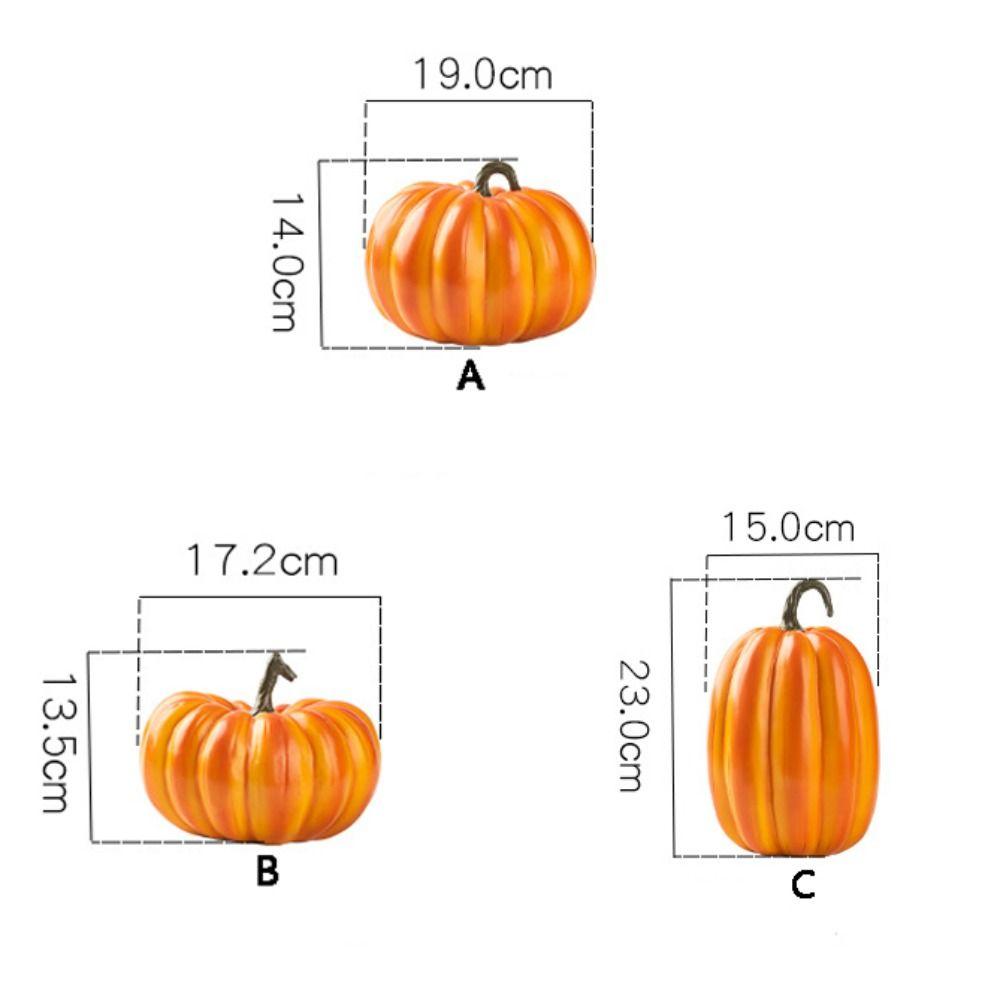 Realistic Simulation Pumpkin Resin Artificial Pumpkins DIY   Halloween Decoration