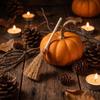 Mini Witch Dollhouse Broom Set Decorative Small Broom for Halloween Christmas Display Ornament Party Craft Decoration