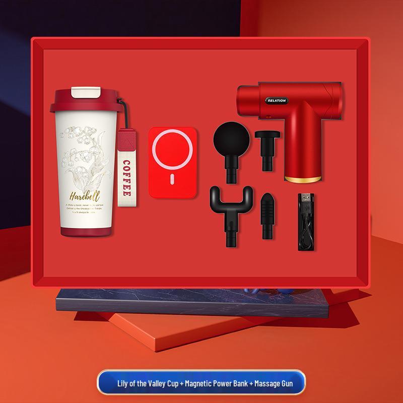 High-End Souvenir Gift Set: Custom Logo Coffee Mug & Power Bank