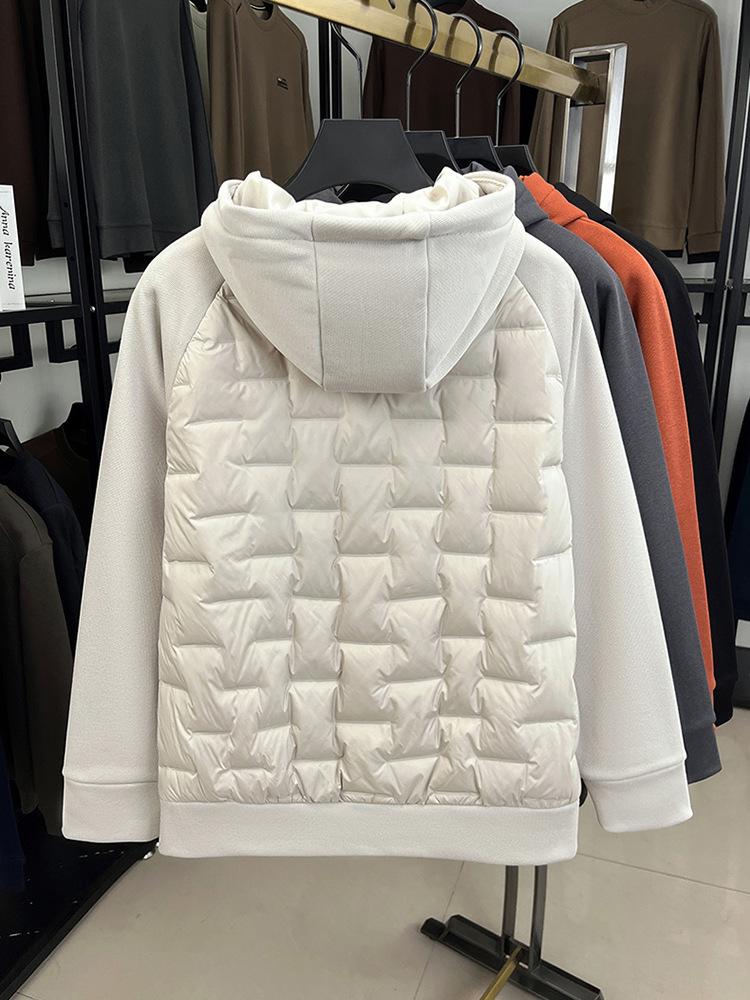 Herren Trendy Leichte Kapuzen-Daunenjacke - Wintermode 2025, Vielseitig & Warm