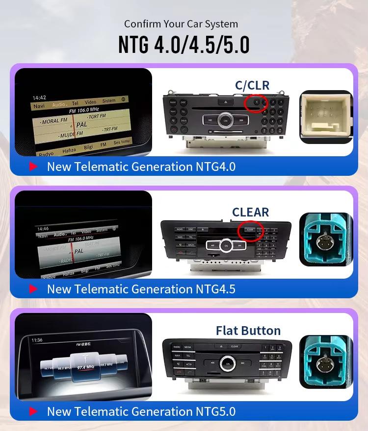 Mercedes-Benz A-Class Dual-Screen Android Navigation System with Large Central Control Display