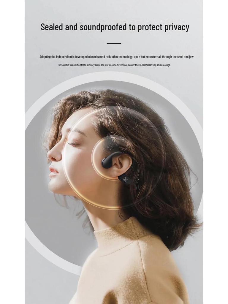 Sounder Sports Neck-Hanging Bone Conduction Bluetooth 5.3 Wireless Headset