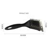 1PC kitchen appliance, barbecue grill brush, stainless steel wire brush, stainless steel scraper, barbecue grille cleaner, barbecue utensils and tools