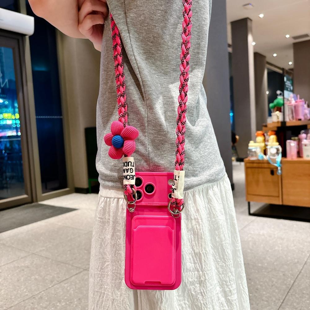 Crossbody Lanyard Slot Card Holder Wallet Soft Silicone Case For iPhone 17 Pro Max 16 15 14 13 12 11 Camera Protection Cover