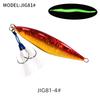 Lead Fish Jig Lure 160g-400g Boat & Sea Fishing Artificial Hard Bait 3D Printed Slow Shaking Without Hooks for Saltwater Fish