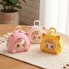 Cartoon Eye Changing Cat Bag Keychain Funny Capsule Cat Key Chain Cat Kitten Toy  Office Desktop