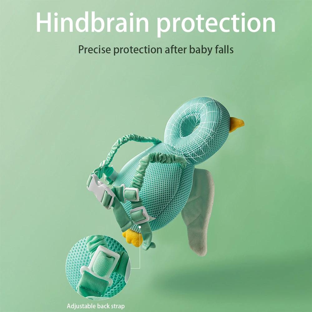 New Funny 1-3T Toddler Baby Head Protector Safety Pad Cushion Back Prevent Injured Angel Bee Cartoon Security Pillows High Quality Practical Daily Use