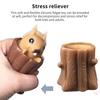 Novelty Evil Little Squirrel Toy Cup Tree Stump Pinch Ball Decompression Toy Funny Gadgets Stress Relief Fidget Toys Gift