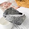 Fashion Printing Leopard Headband Wide Cross Women Hairband Flower Elastic Bow Hair Hoop Bands Bezel Knot Girls Hair Accessories