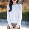 Polo Collar Knitted Cardigan: Slim Fit, Solid Color, Versatile for Spring & Autumn Women's Business Casual Wear