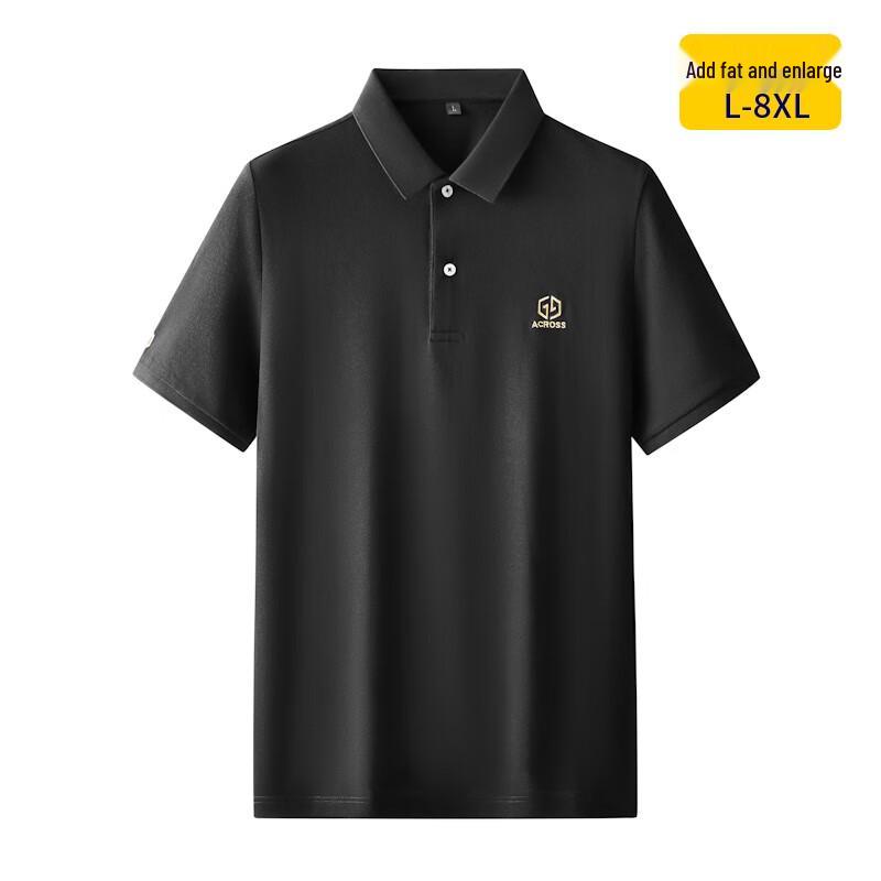 Men's Plus Size Summer Pure Cotton Short Sleeve Polo Shirt