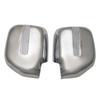 Car Decoration Door Mirror Cover With LED For Toyota Land Cruiser Prado FJ90 1998-2002 Chrome Silver Cars Accessories Styling