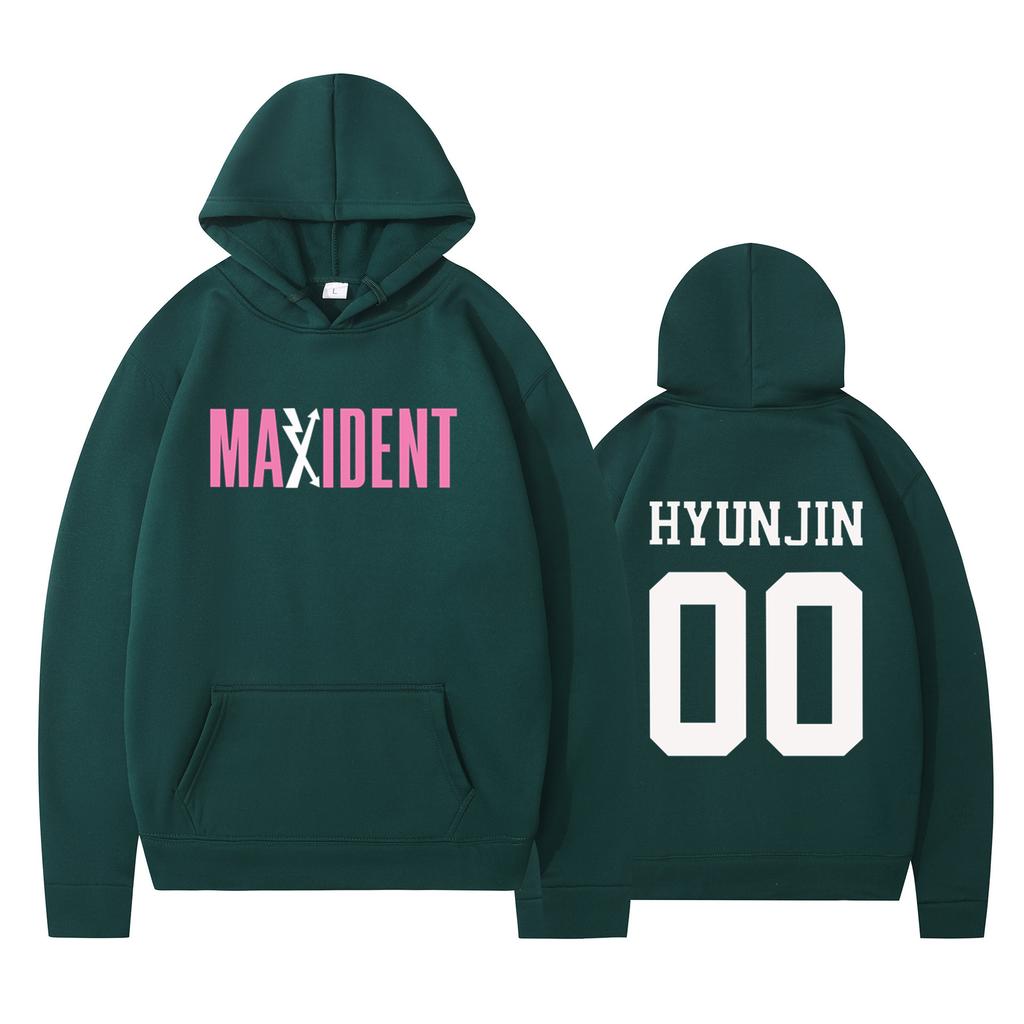 Vintage Grafický Potisk Stray Kids Mikina Dámská Pánská Ležérní Hip Hop Streetwear Dlouhý Rukáv Fleecová Mikina Unisex