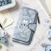 Gothic Skull Pattern Long Wallet Portable Multi Slot Purse for Daily Use