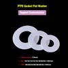 Teflon Pressure Gauge Gasket 1.5mm Thick PTFE Seal Washer Chemical Resistant ID 10-140mm