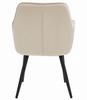 JORK Chair - Beige Velvet / Black Legs X 2
