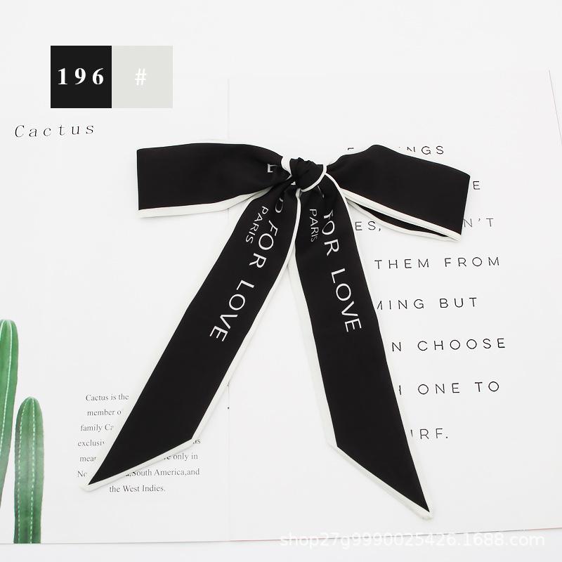 

Универсальный шелковый шарф: Сувенирная лента для волос с цветочным принтом и бантом