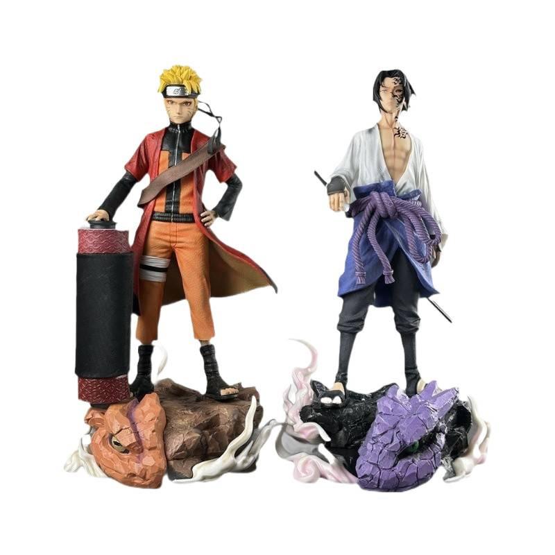 Naruto figure platform scroll Naruto spell Sasuke resonance two-dimensional anime model ornament gift