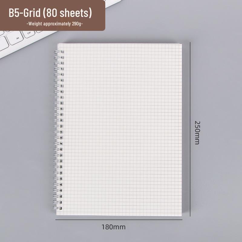 Creative A5/B5 Spiral Diary Notebook, Loose-Leaf, Thick, Lined & Blank Pages, Detachable.