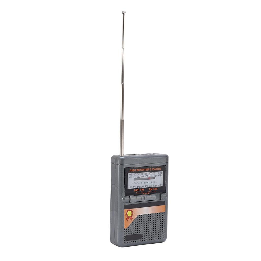 FM MW SW Radio Battery Operated Portable Radio MP3 Player Excellent Reception Sound Seniors Radio with Card Slot for Home Outdoor Use