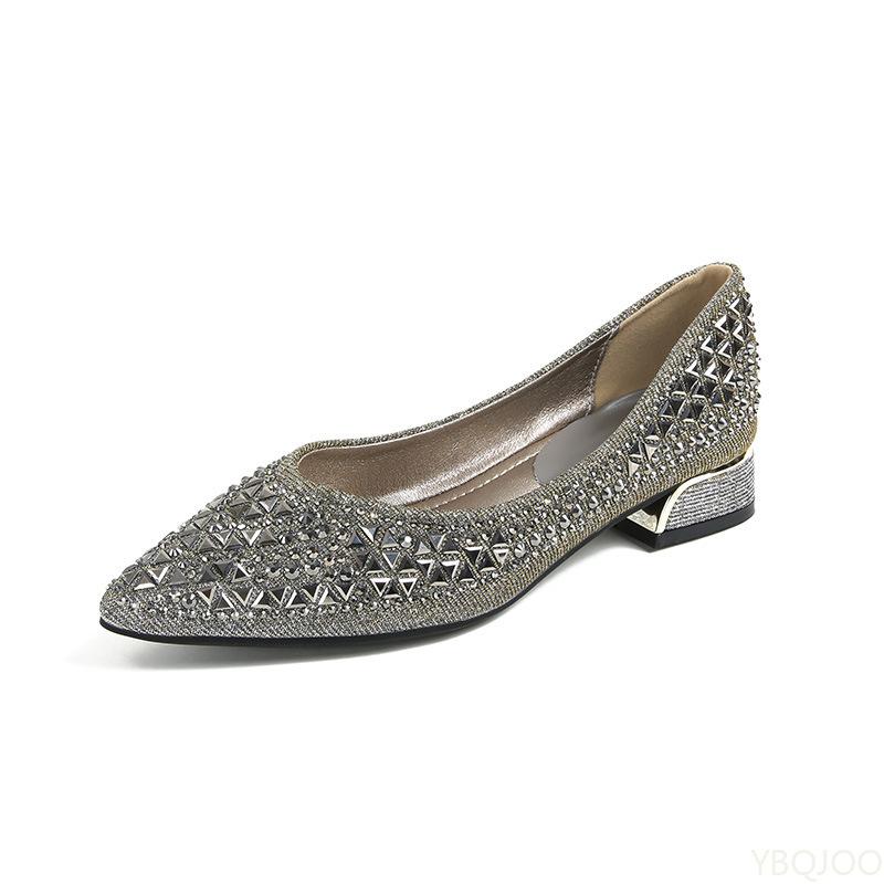 Elegant Minimalist New Ladies Shoes Sexy Fashionable Versatile Women's Autumn Comfortable Low Heeled Shoes Large Size