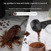 2-In-1 Coffee Dosing Funnel with Measuring Spoon,Reusable Anti-Spill Coffee Powder Funnel,Solve Coffee Powder Transfer and The Waste Caused