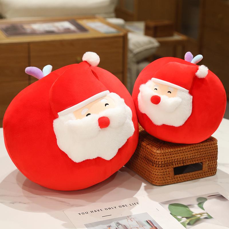 Creative Apple Santa Claus Plush Toy Christmas Ornament Figure
