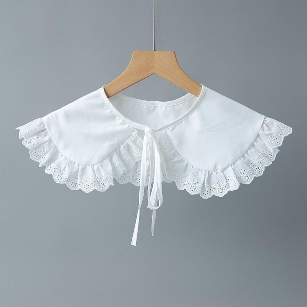 Vintage Detachable False Collar White Lace Female Necklace Fashion Fake Collar  Versatile Use
