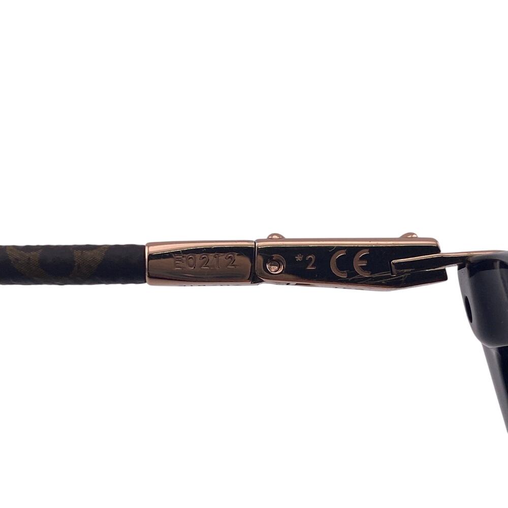 LOUIS VUITTON Z0781E Gold Plated Charlotte sunglasses black Gold Plated Used