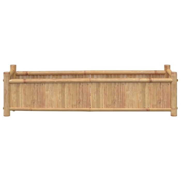 VidaXL Planter 100x30x25 Cm Bamboo, Raised Bed, Flower Pot, Flower Pot, Flower Box, Garden Pot, Stand of 366461