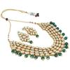 Neuestes Stilvolles Design Ausgefallenes Kundan Hochzeit Traditionelles Halsketten Schmuckset für Frauen und Mädchen