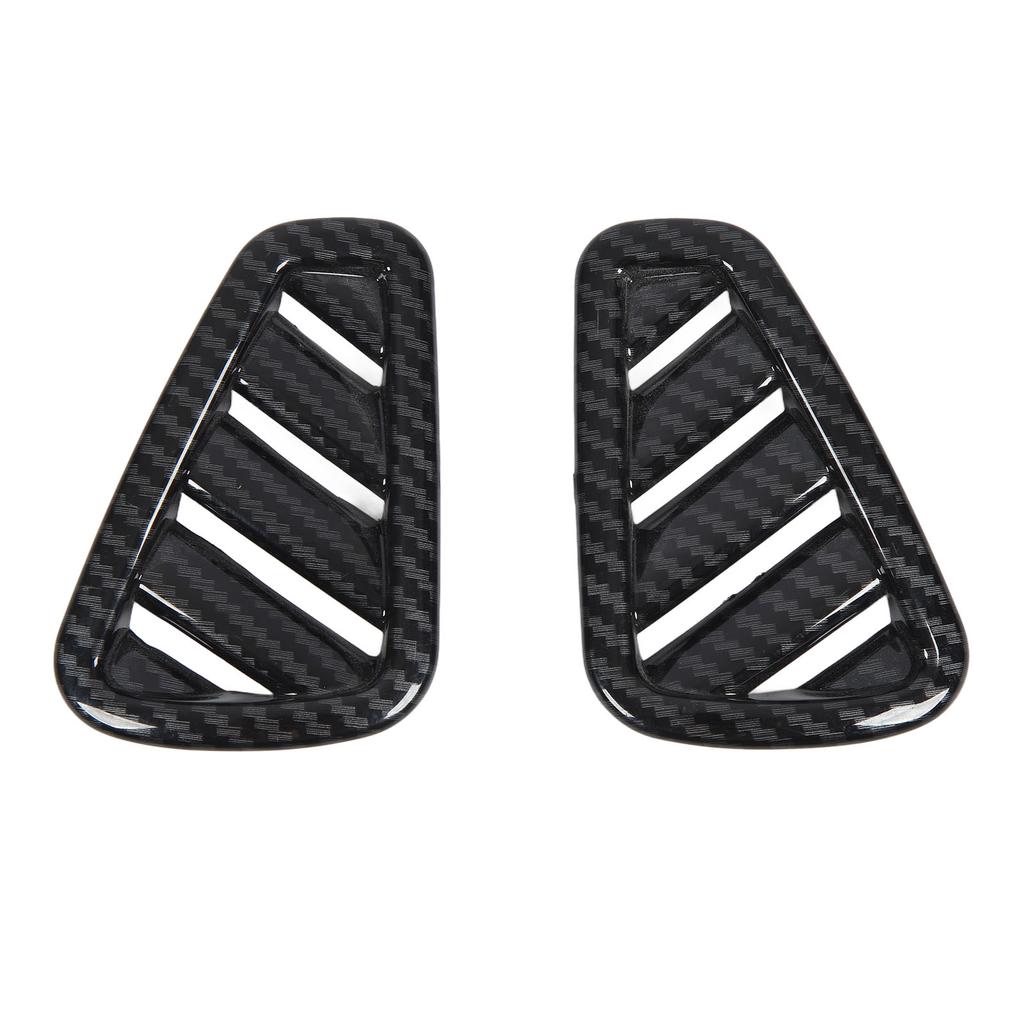 1Pair Dashboard Air Outlet Vent Cover Carbon Fiber Pattern Dashboard Side Air Vent Cover Replacement for Benz A‑Class