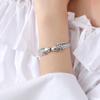 New Exquisite Cute Fish 925 Silver Jewelry Not Allergic Bracelets Pisces Double Fish Ethnic Retro Bangles SL006