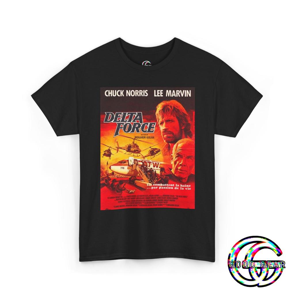 Delta Force Movie Poster Retro T-Shirt, Vintage Chuck Norris Tee, Action Films