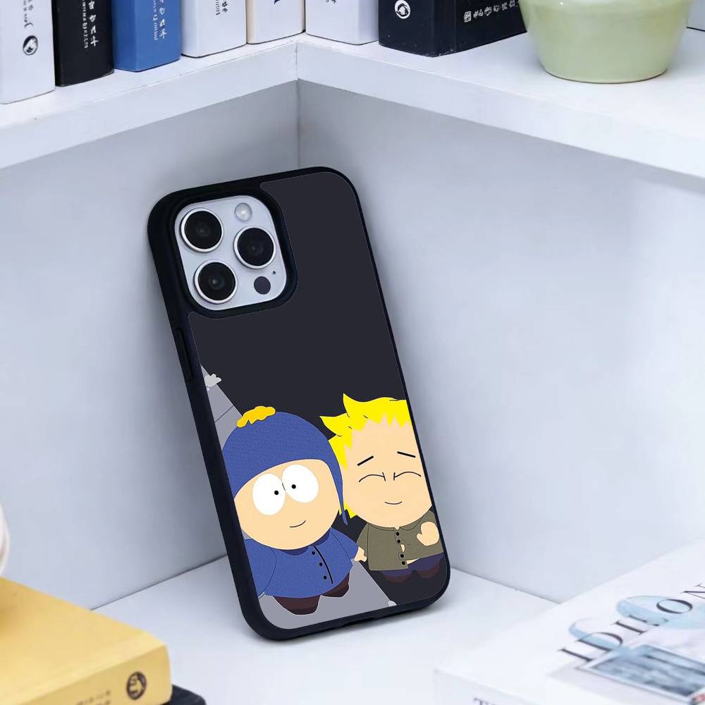 

M-South P-Park Cartoon Phone Case For iPhone17,16,15,14,13 Plus,Pro Max Magnetic For Magsafe Wireless Charging iPhone14PRO