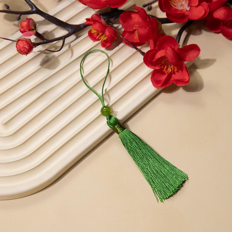 Yuxiao 7Cm Small Fringed Ear Beaded Thin Thread Bookmark Hanging Ear U Disk Sachet Sachet Pendant Fan Pendant