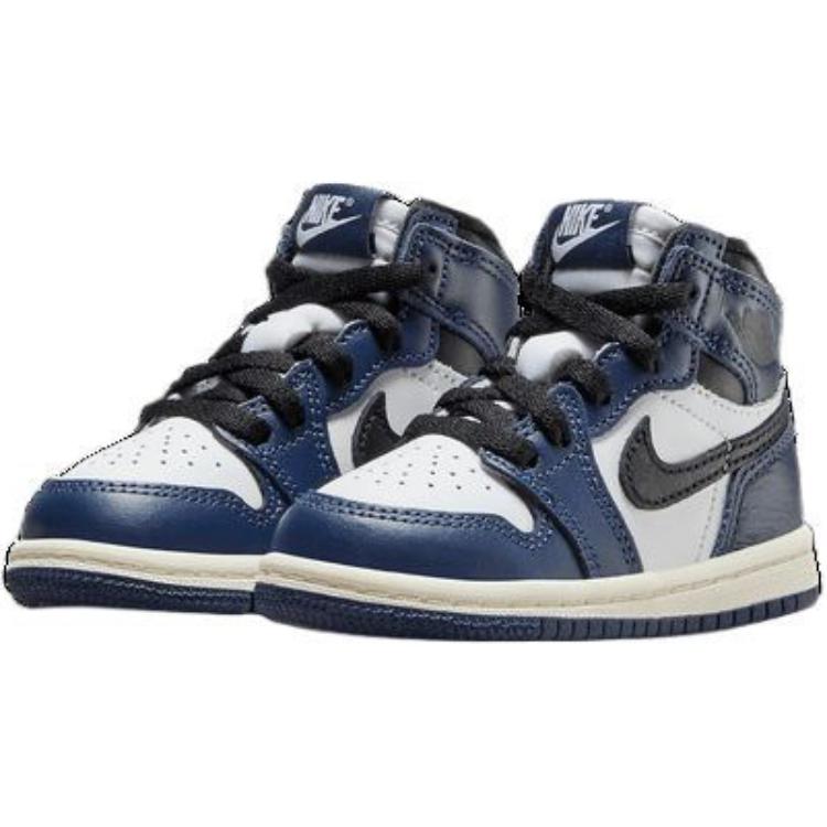 Air Jordan 1 Retro High OG TD Midnight Navy Baby Sneakers Blue Black White FD1413-401