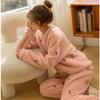 Winter Pajama Women Japanese Korean Version Sweet New Coral Velvet Thick Warm Flannel Women's Homewear Set