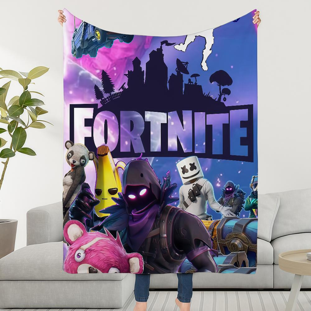 Game F-FORTNITES-ES Blanket Soft Warm Furry Throw Super Kids Toys Bed Sofa Car Cradle