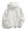 Men's Large Size Trend Casual Top Youth Hooded Everything Loose Jacket Elastic Drawstring Solid Color Windproof Jacket