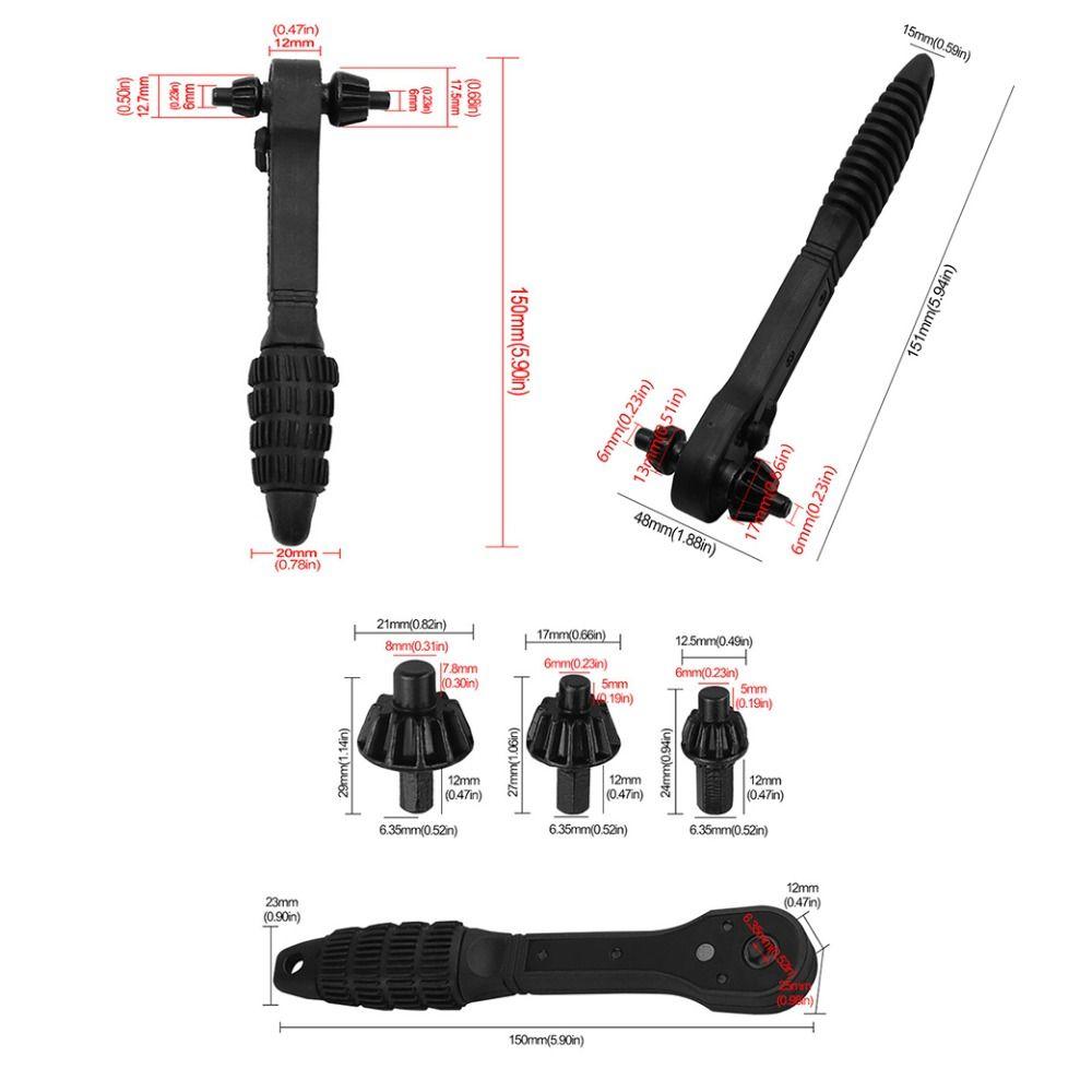45# steel Drill Chuck Key Ratchet Spanner Electric Accessory Electric Ratchet Wrench Spanner