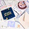 Creative 3D Birthday Card with Popping Up Cake and Butterfly Pattern Light Up Musical Greeting Card Set for Party Gift