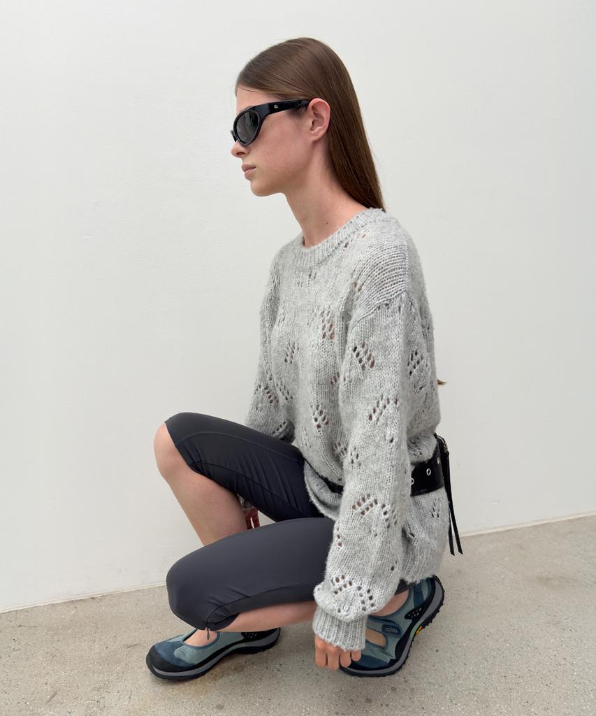 Daiaegeuneol Pointelle Over Knit (Grey)
